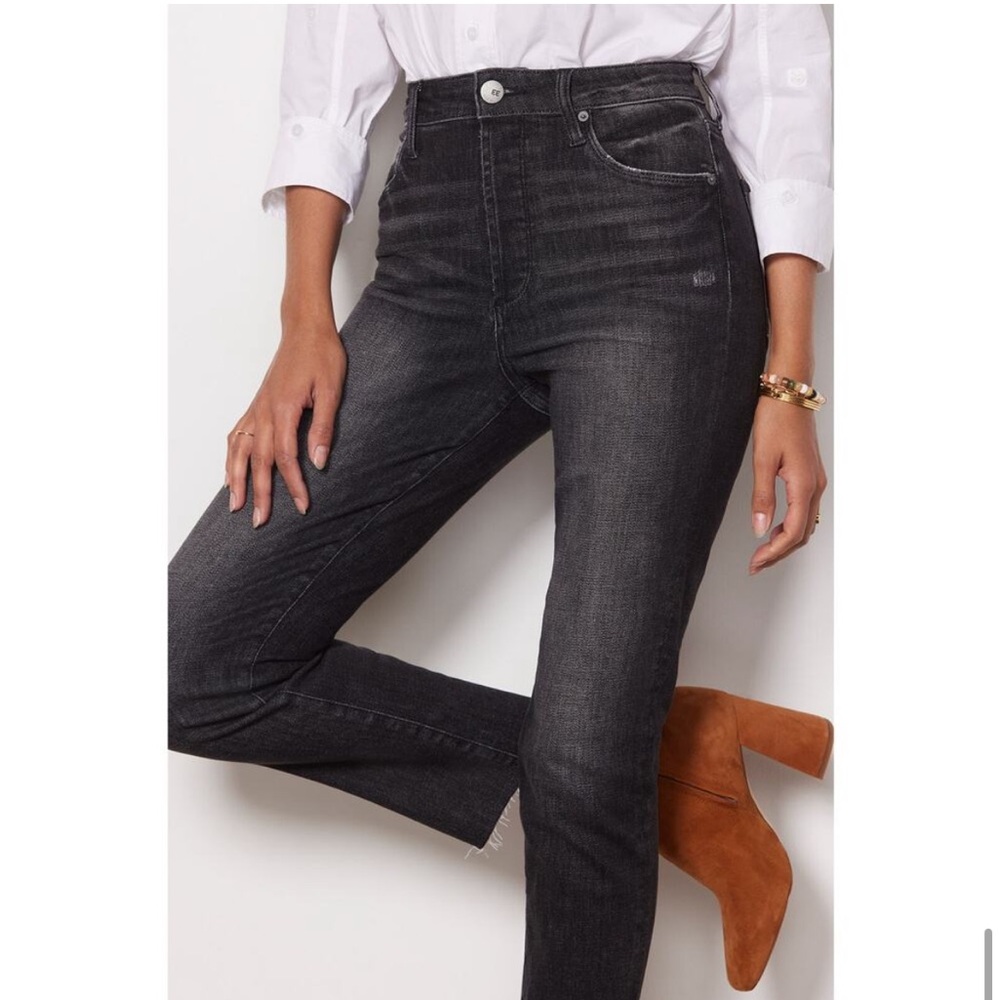 EVEREVE The Ever Straight High Rise Jeans Faded Black size 25